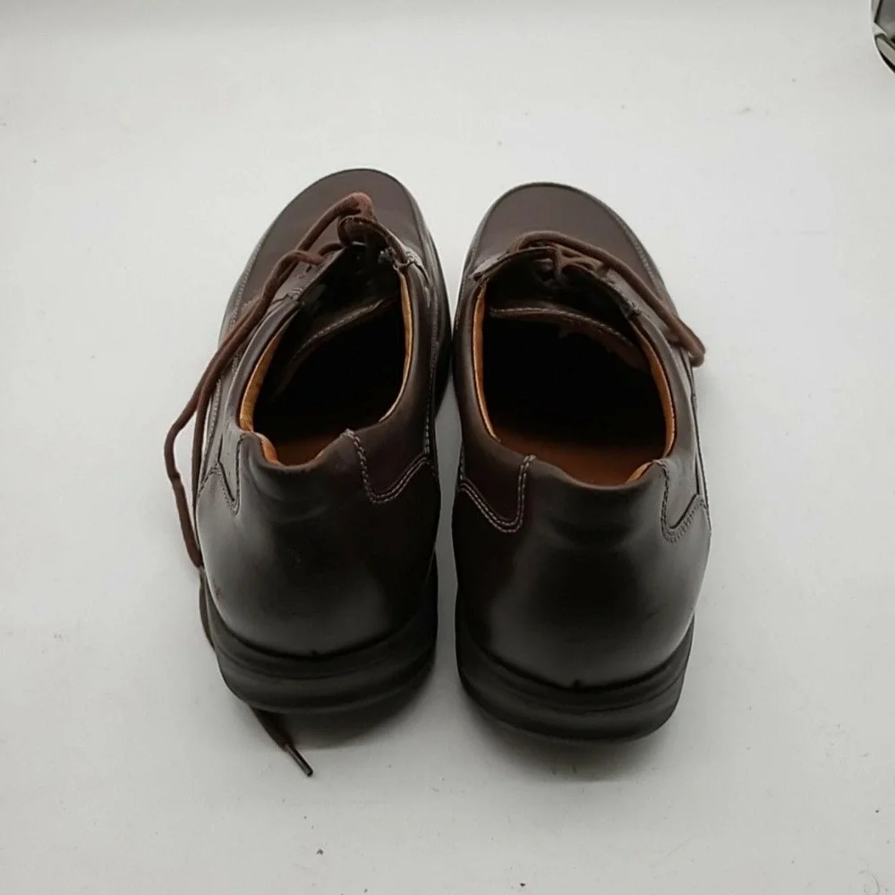 Waldlaufer Shoes Mens Size 11 Brown Leather Lace Up Casual Comfort Sneakers Wide